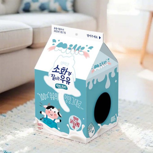 고양이 숨숨집 우유하우스 스크래쳐 박스