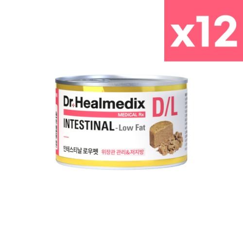 [닥터힐메딕스] 인테스티널 로우펫 습식캔 (독) 12캔, 1.92kg