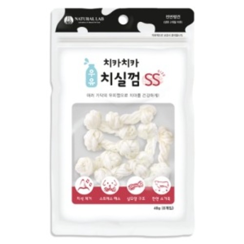 내츄럴랩 치카치카 우유 치실껌 SS 48g