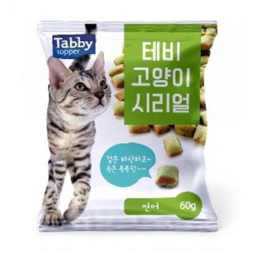 테비 고양이 시리얼 연어 60g